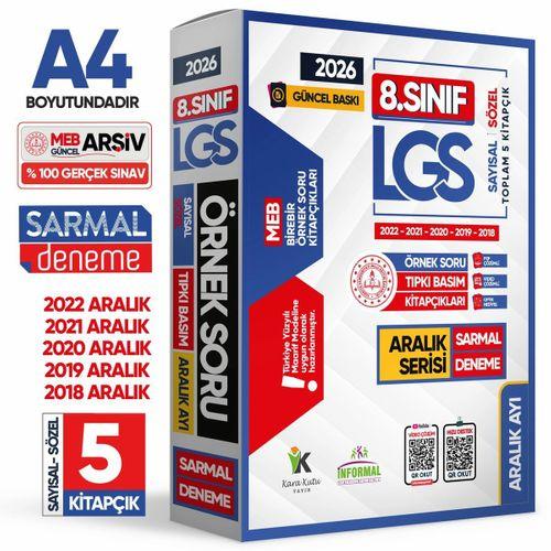 2026 8 Sınıf LGS Aralık Ayı MEB Örnek Soru Tıpkı Basım 5li Sarmal Deneme Paketi Video/PDF Çözümlü