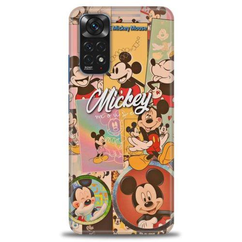 Xiaomi Redmi Note 12 Pro 4G Kılıf HD Baskılı Kılıf - I Love Mickey + Tam Ekran Koruyucu