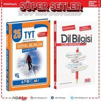 Apotemi Yayınları TYT Sosyal Bilimler Deneme ve AKM Dil Bilgisi Soru Bankası Seti 2 Kitap