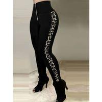 Kadın Yüksek Bel Yan şerit Detaylı Dalgıç Tayt