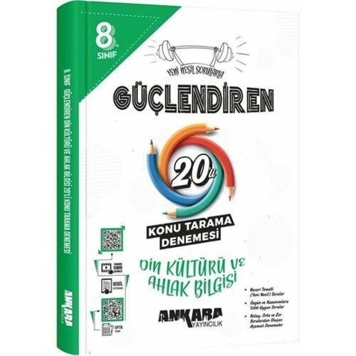 8. Sınıf Din Kültürü ve Ahlak Bilgisi Güçlendiren 20 Konu Tarama Denemesi Ankara Yayıncılık