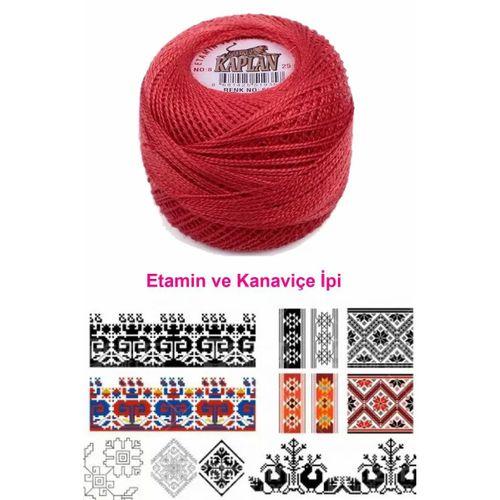 Kaplan Etamin Ve Kanaviçe İpi 8 No Kod/Renk: 666 - Royaleks