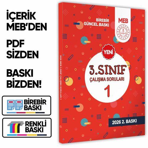 2026 MEB İlkokul 3 Sınıf Çalışma Soruları 1 Tüm Dersler Kazanım Pekiştirme Kitabı BASKI ÜCRETİ