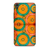 Huawei Honor 8a Kılıf Pastel Renkler (39) Liquid Crystal Kılıf Turuncu Yeşil