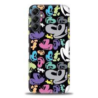 Samsung Galaxy A14 Kılıf HD Baskılı Kılıf - Renkli Mouse + Tam Ekran Koruyucu