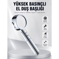 Kolay Montajlı 3 Modlu Yüksek Basınç Duş Başlığı