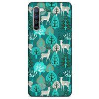 Oppo Reno 3 Pro 5g Kılıf Snowix (32) Soft Silikon Kılıf Turkuaz Beyaz