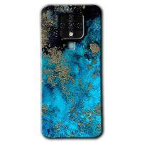 MRCİLETİSİM Tecno Camon 16 Kılıf HD Desen Baskılı Arka Kapak+Temperli Cam - Klas Mermer