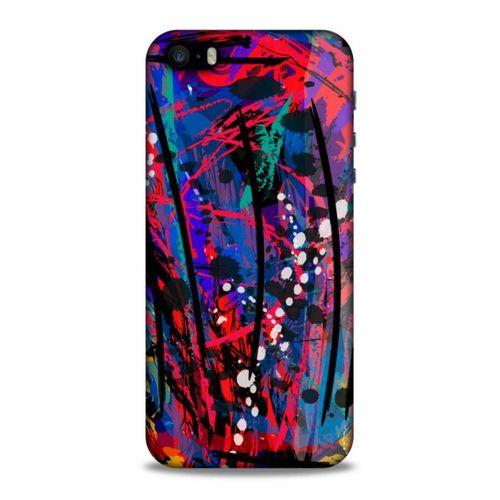 Lopard Apple Iphone 5S Uyumlu Kılıf Soyut Sanat (46) Desenli Core Armor Kılıf