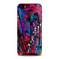 Lopard Apple Iphone 5S Uyumlu Kılıf Soyut Sanat (46) Desenli Core Armor Kılıf
