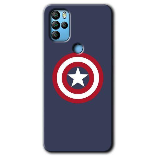 Omix X300 Kılıf HD Desen Baskılı Arka Kapak+Temperli Cam - Captain!
