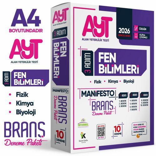 2026 YKS AYT Fen Bilimlerinin Manifestosu BRANŞ Deneme Paketi 10lu Dijital Çözümlü