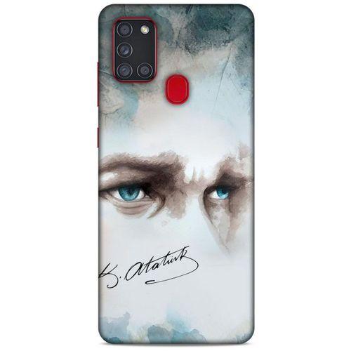 Y.Liva-2020 (Atam Benim) Samsung Galaxy A21s Kılıf Silikon Kapak Desenli
