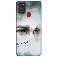 Y.Liva-2020 (Atam Benim) Samsung Galaxy A21s Kılıf Silikon Kapak Desenli