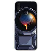 GM 10 Kılıf HD Desen Baskılı Arka Kapak - Astronot + Kırılmaz Cam