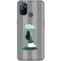 Huawei P40 Pro Kılıf Depresyon (20) Koruyucu Kılıf Bej Siyah