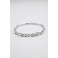 Taşlı Vip Bilezik - Gümüş