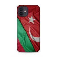 Apple iPhone 12 Uyumlu Kılıf Azarbaijan (10) Full Koruma Kılıfı Türk & Azerbaycan Bayrak