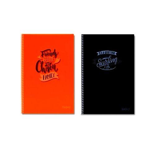 Enjoy 72 Yaprak Çizgili A4 Defter Spiralli Pp Kapak Karışık - 1 adet