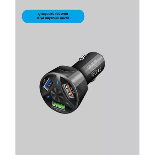 55w Pd Ve Quick Charge 3.0 Destekli Polygold Araç Şarj Adaptörü