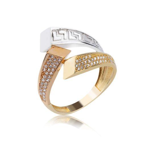 Üç Renk 14 Ayar Yüzük HSM10042