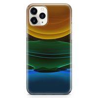 Apple iPhone 11 Pro Kılıf Yer Gök Güneş Arka Kapak Koruma Desenli Full Koruyucu