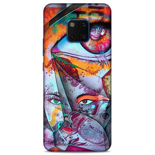 Lopard Huawei Mate 20 Pro Uyumlu Kılıf Sürreal Yüzler ♀ (14) Lansman Kılıf Desenli