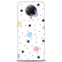 Xiaomi Poco F2 Pro Kılıf HD Baskılı Kılıf - Yıldız ve Daireler + Tam Ekran Koruyucu