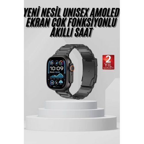 Akıllı Saat Arama Konuşma Gps Ve Nfc Özelliği 3 Kordonlu Amoled Ekran