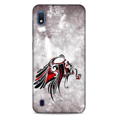 Lopard Samsung Galaxy A10 Uyumlu Kılıf Tattoo's (43) Thin Fit Kılıf Pipolu Kızılderili