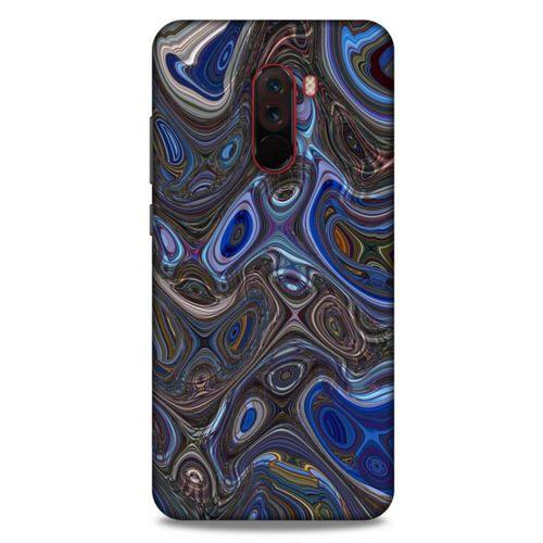 Xiaomi Pocophone F1 Uyumlu Kılıf Mavi Delisi (4) Koruma Kılıfı Yağlıboya