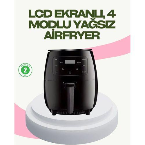 2400w Güçlü Airfryer 6l Yapışmaz Hazne Bulaşık Makinesi Uyumlu