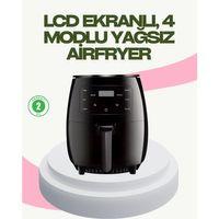 2400w Güçlü Airfryer 6l Yapışmaz Hazne Bulaşık Makinesi Uyumlu