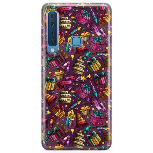 Samsung Galaxy A9 2018 Kılıf Parti Malzemeleri Doodle Arka Kapak Koruma Desenli Full Koruyucu