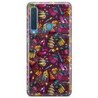 Samsung Galaxy A9 2018 Kılıf Parti Malzemeleri Doodle Arka Kapak Koruma Desenli Full Koruyucu
