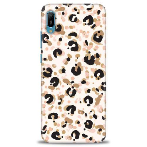 Huawei Y6 2019 Kılıf HD Baskılı Kılıf - Leopar + Tam Ekran Koruyucu