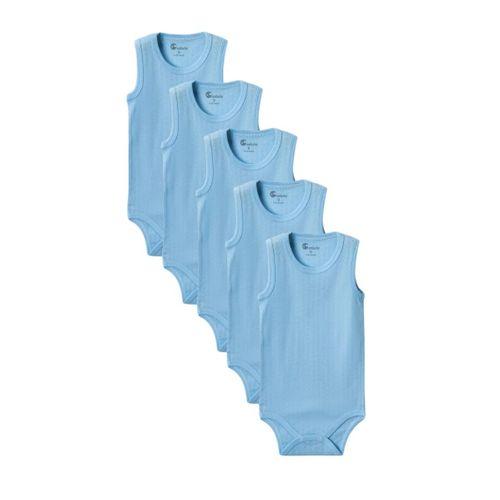 Mavi Askılı Body Zıbın 2-7 YAŞ Çocuklar İçin (5 ADET) Alttan Çıtçıtlı Özel Gereksinimli-D