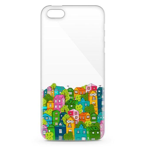 Apple iPhone 5s Kılıf Bizim Mahalle Arka Kapak Koruma Desenli Full Koruyucu