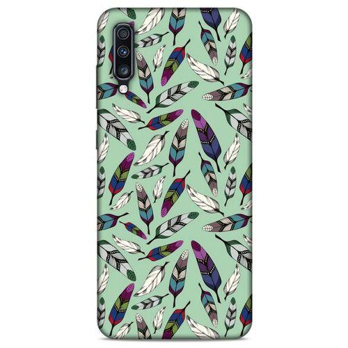Samsung Galaxy A70 Kılıf Desenli Özel Seri Tüyler (14) Lansman Kılıf