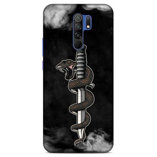 Lopard Xiaomi Redmi 9 Uyumlu Kılıf Tattoo's (11) Tam Koruma Yılan Dövmesi
