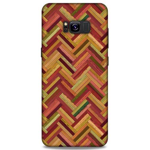 Lopard Samsung Galaxy S8 Plus Uyumlu Kılıf Wood'X (40) Fit Silikon Kılıf Desenli