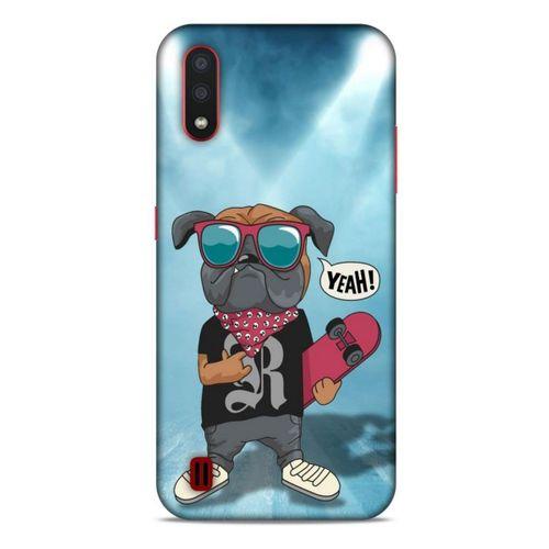 Samsung Galaxy A01 Kılıf Köpek Kıyafetleri (4) Koruma Kılıfı Bulldog Fular