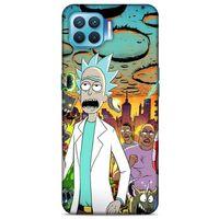 Oppo Reno 4 Lite Uyumlu Kılıf Rick And Morty (42) Rugged Armor Kılıf Story Train Morty