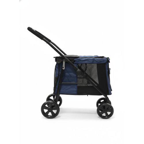 Tommy Evcil Hayvan Arabası Gri Lacivert 102*62*105 Max 40kg