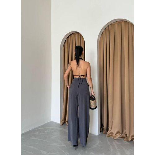 PİLE VE CEP KAPAK DEYALI SALAŞ PANTOLON - Antrasit