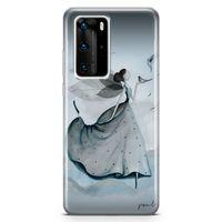 Huawei P40 Pro Kılıf Uçur Sevgini Arka Kapak Koruma Desenli Full Koruyucu