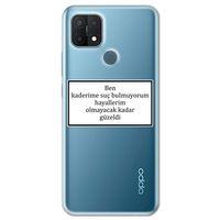 Oppo A15 Kılıf HD Yazı Baskılı Silikon Arka Kapak - Yazı 5