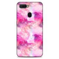 Mermer Desenli (5) Tema Koruma Kabı Fuşya Oppo Ax7 Kılıf