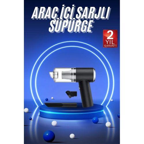 Vakumlu Araç İçi Süpürge Taşınabilir Pratik Şarjlı Temizlenebilir
