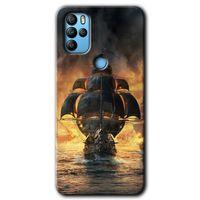 General Mobile GM 21 Pro HD Baskılı Kılıf + 9D Tam Ekran Koruyucu - Siyah İnci